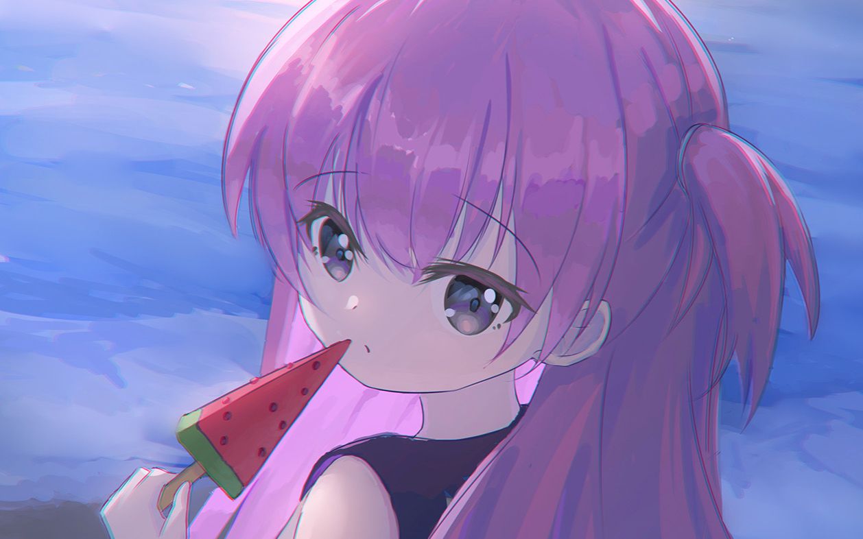 【绘画过程/sprb/羽未生贺】漫长暑假的结束