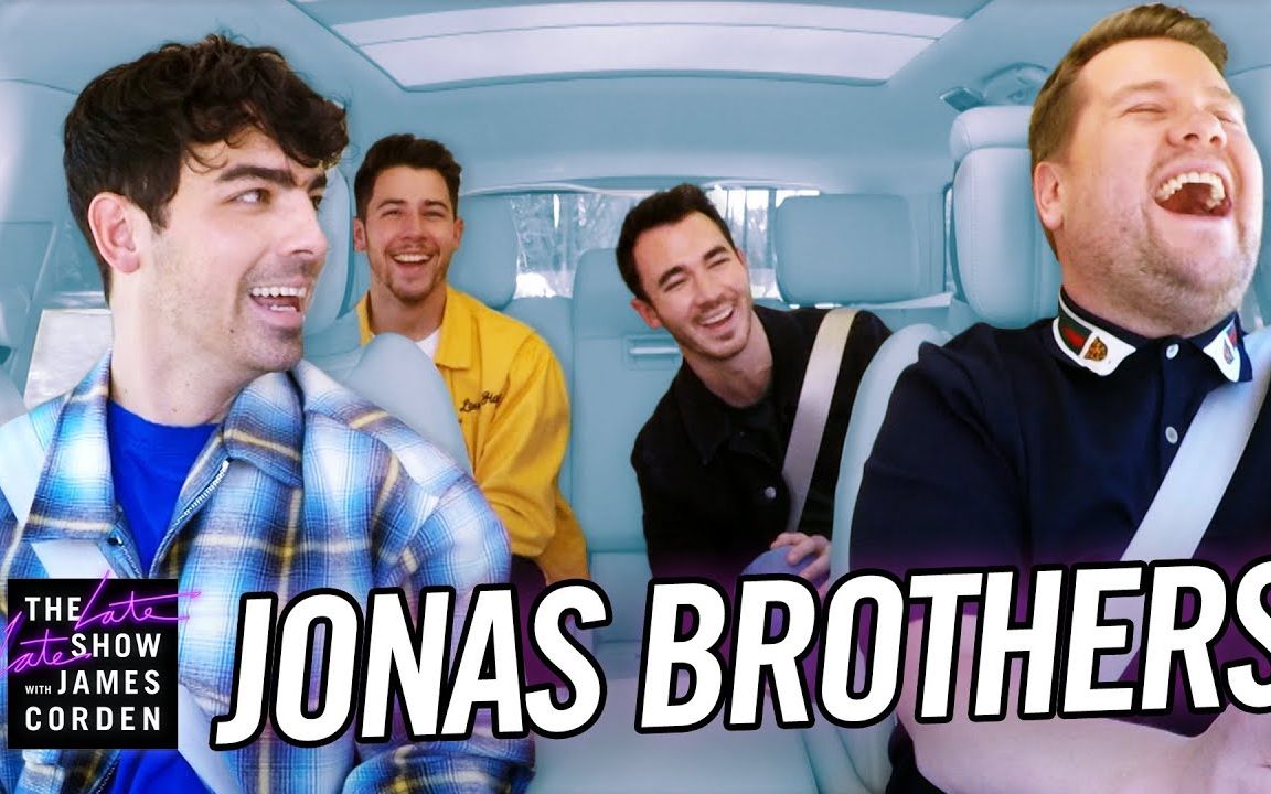 [图]中字 | Jonas Brothers柯登拼车秀卡拉OK 刚重组就要解散的测谎仪环节