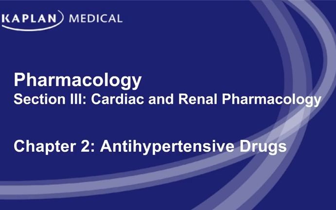 16pharmacologyseciiichapter2antihypertensivesantihypertensives