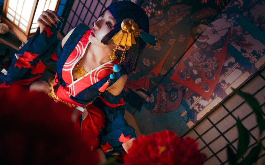 阴阳师鬼女红叶cos 痒痒鼠啊