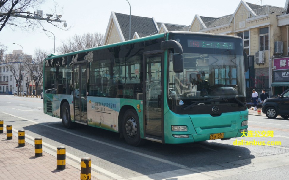 大连公交11路黄海dd6109s32原声原速运行实录