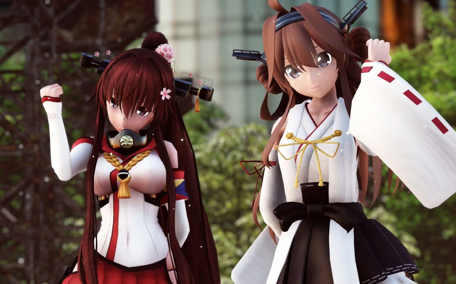 【mmd舰c】金刚 大和 girls 短裙ver_哔哩哔哩 (゜-゜)つロ 干杯