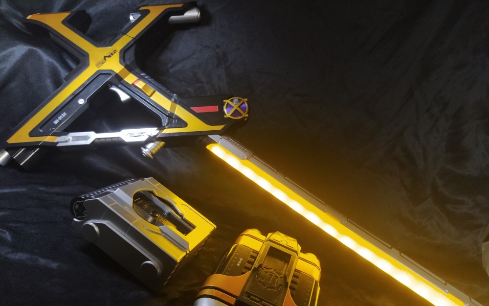 假面骑士凯撒csm凯撒剑枪 凯撒相机 凯撒望远镜声光演示_哔哩哔哩