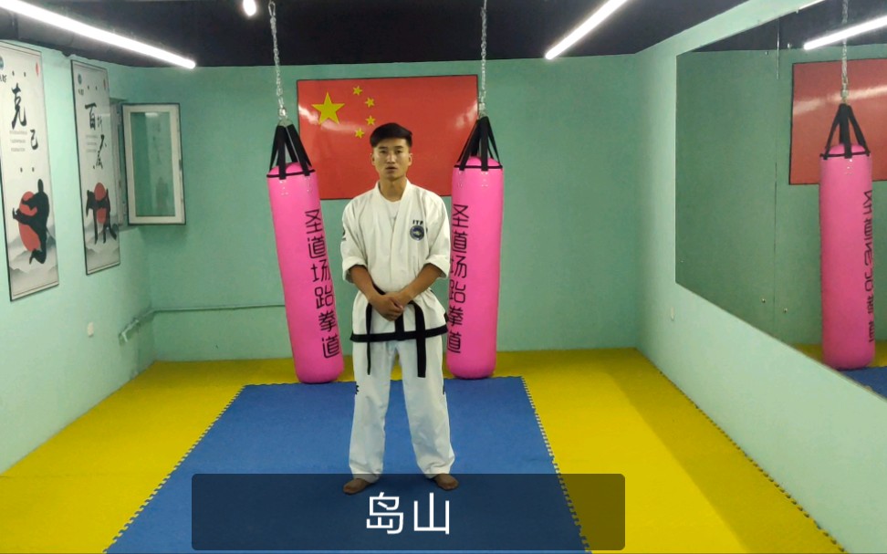 itf跆拳道套路_岛山慢动作演示3_哔哩哔哩_bilibili