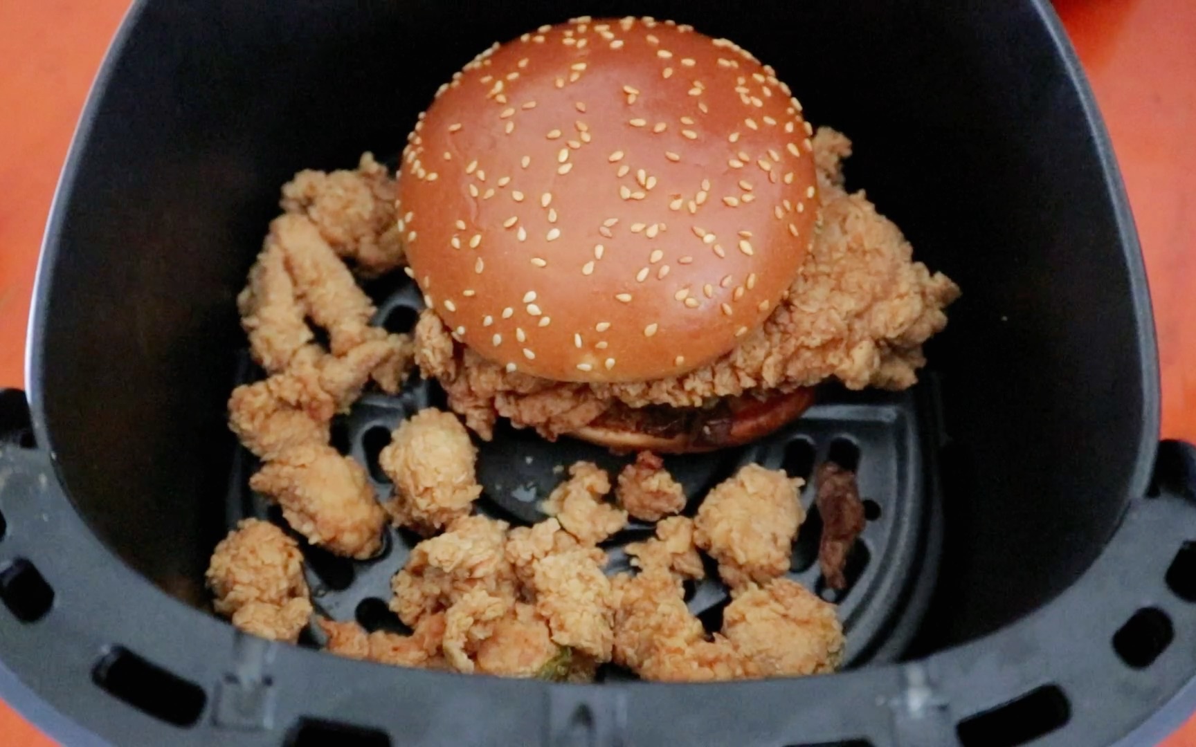 【午饭日记】香辣鸡腿堡 鸡米花