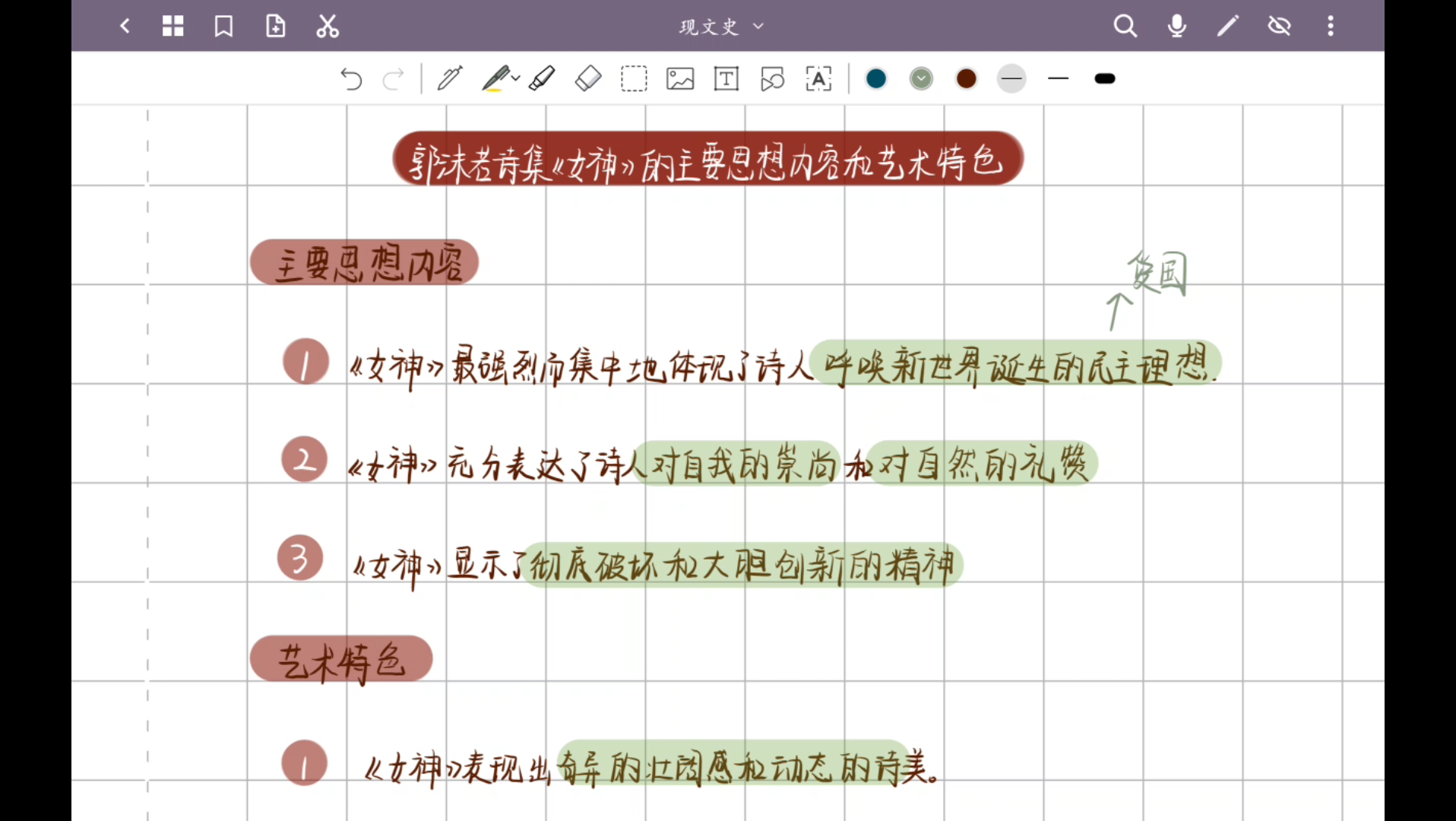 《女神》的主要思想内容和艺术特色哔哩哔哩bilibili