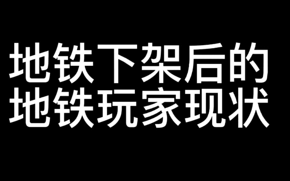 [图]【地铁逃生】地铁下架后的玩家现状