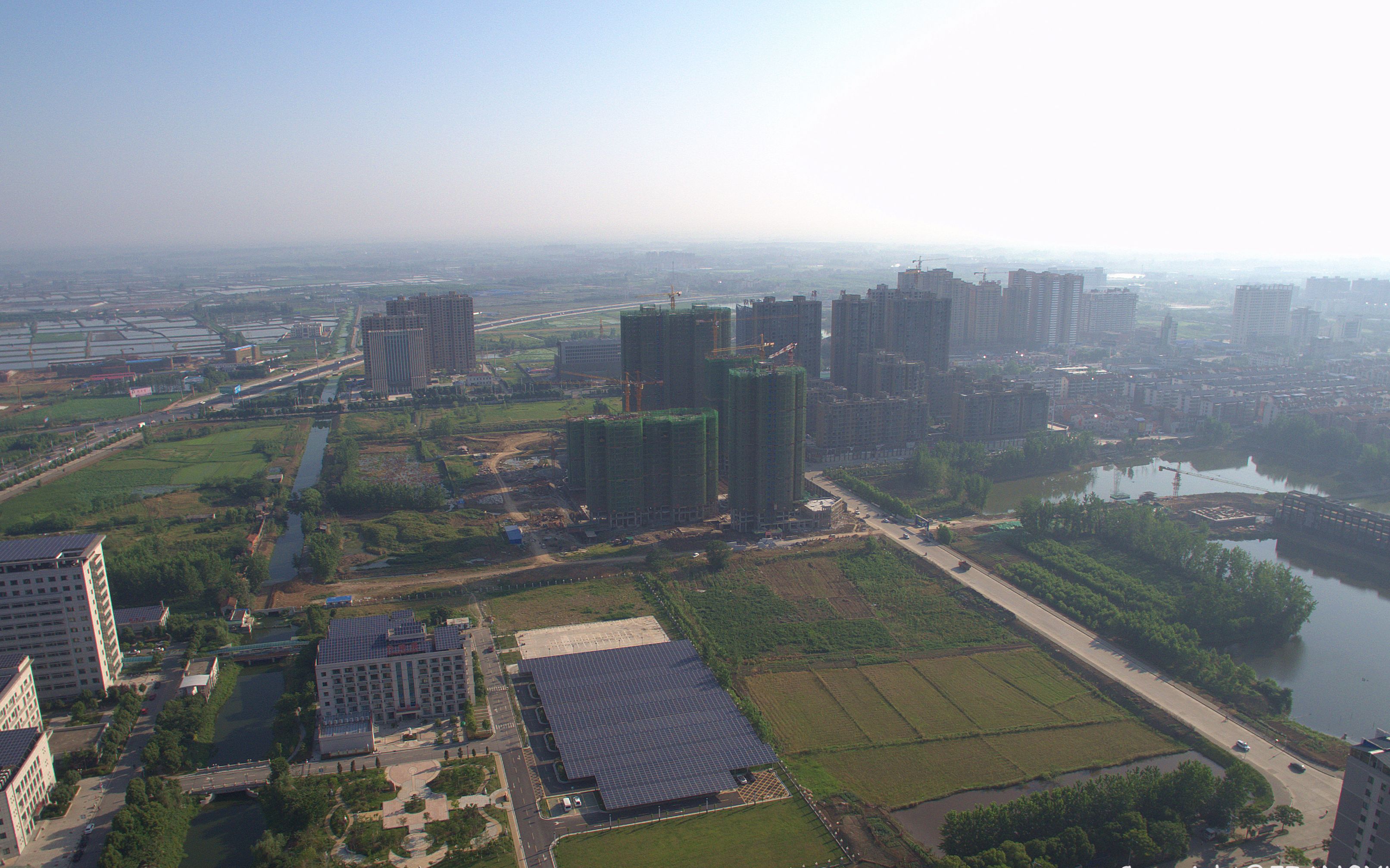 【航拍】汉川市银湖国际1期.