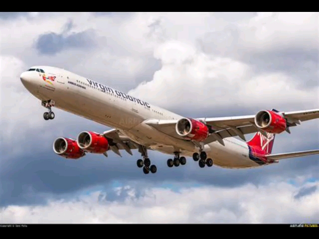 飞机美图——维珍大西洋航空a340-600