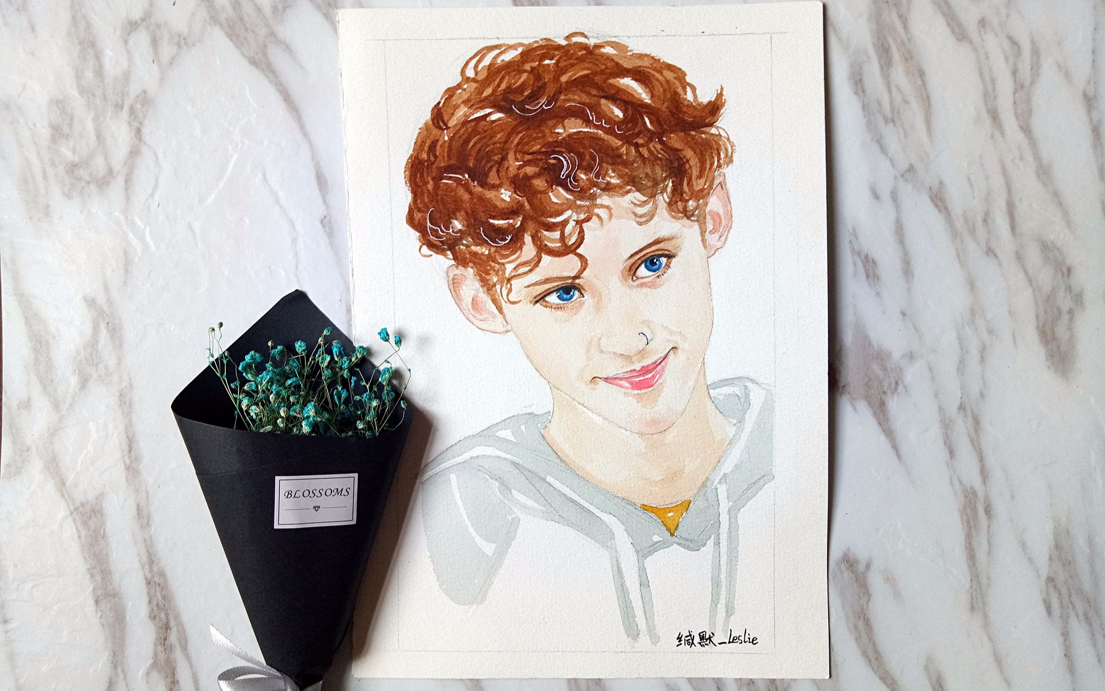 【水彩手绘】-可爱的戳爷