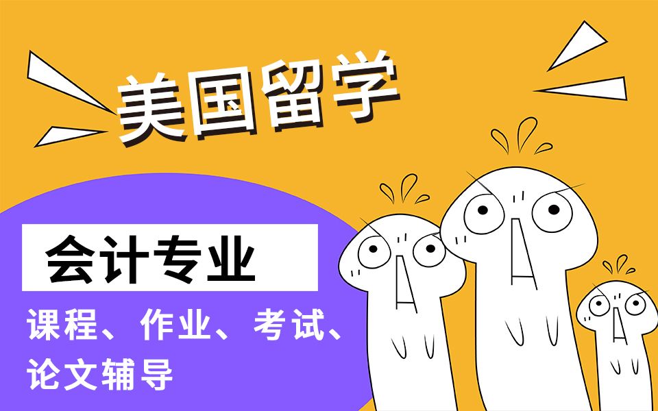 美国会计专业Accounting辅导—课程、作业、考试、论文哔哩哔哩bilibili