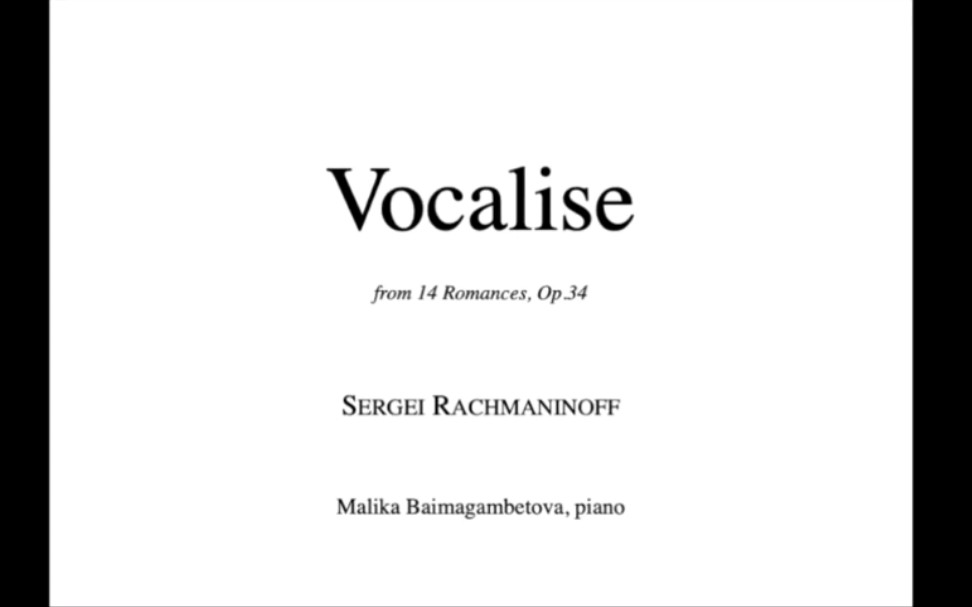 [图]【钢琴伴奏】练声曲-拉赫玛尼诺夫 Vocalise-Rachmaninoff