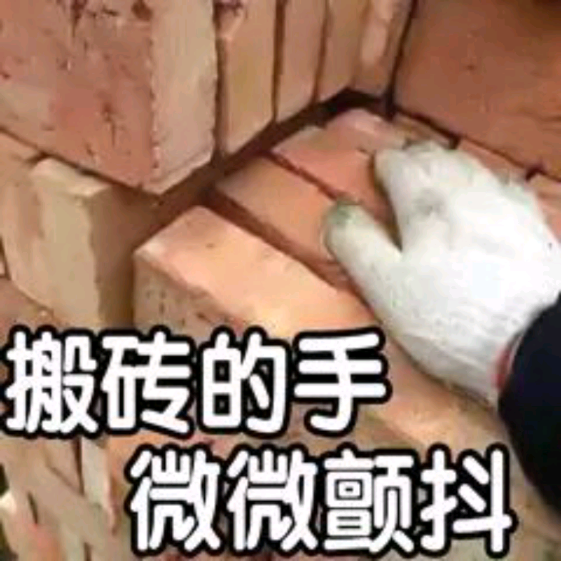 搬砖的手微微颤抖