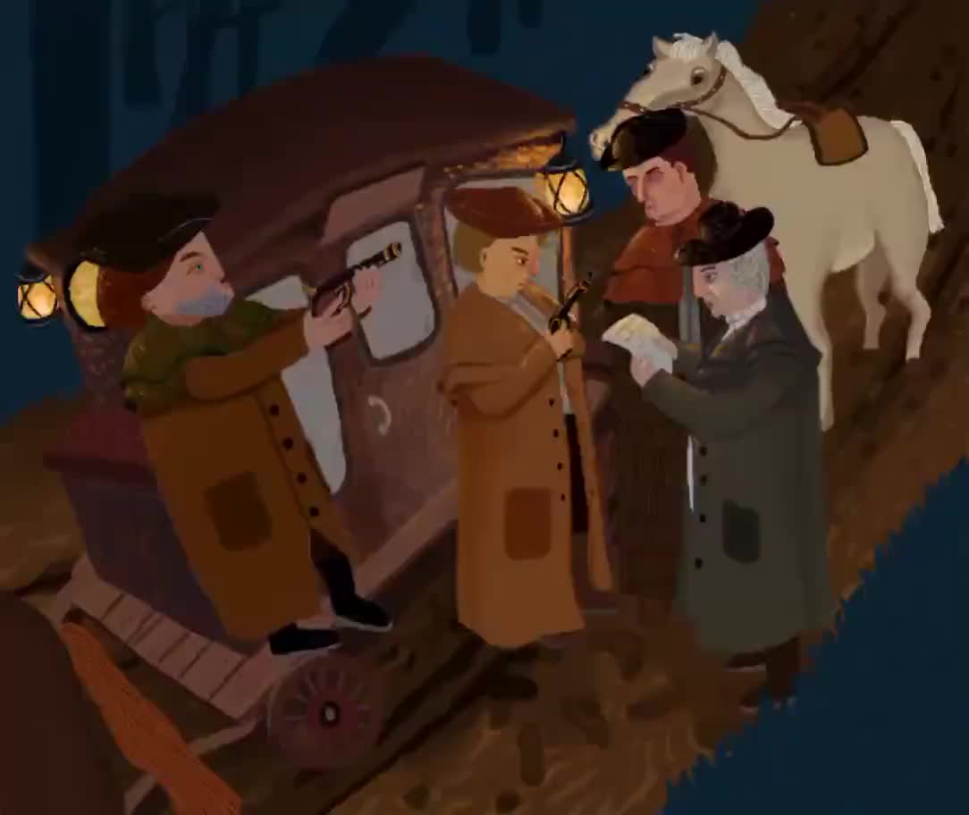 双城记插画第一章 - 邮车