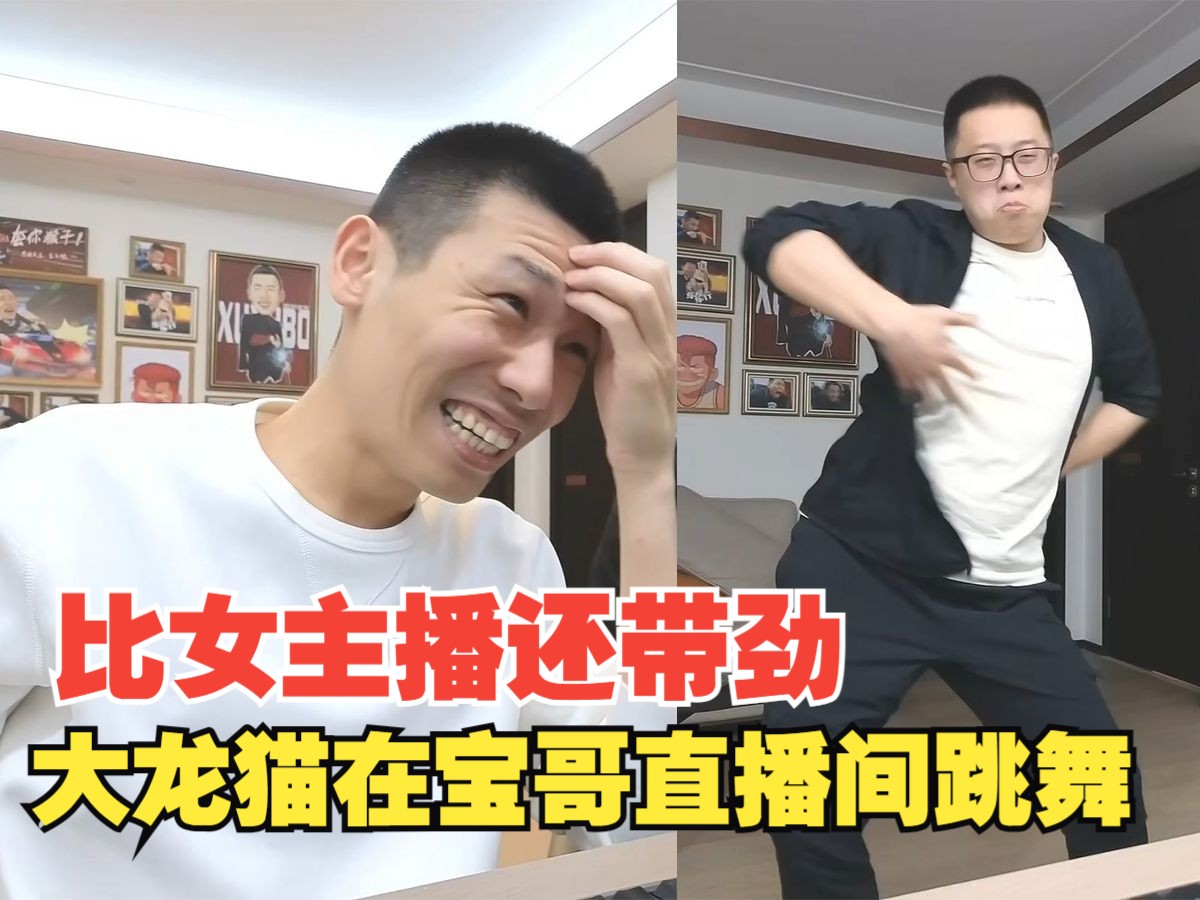 宝哥:没少对着镜子练习吧,大龙猫这么妖娆的舞姿比女主播还带劲