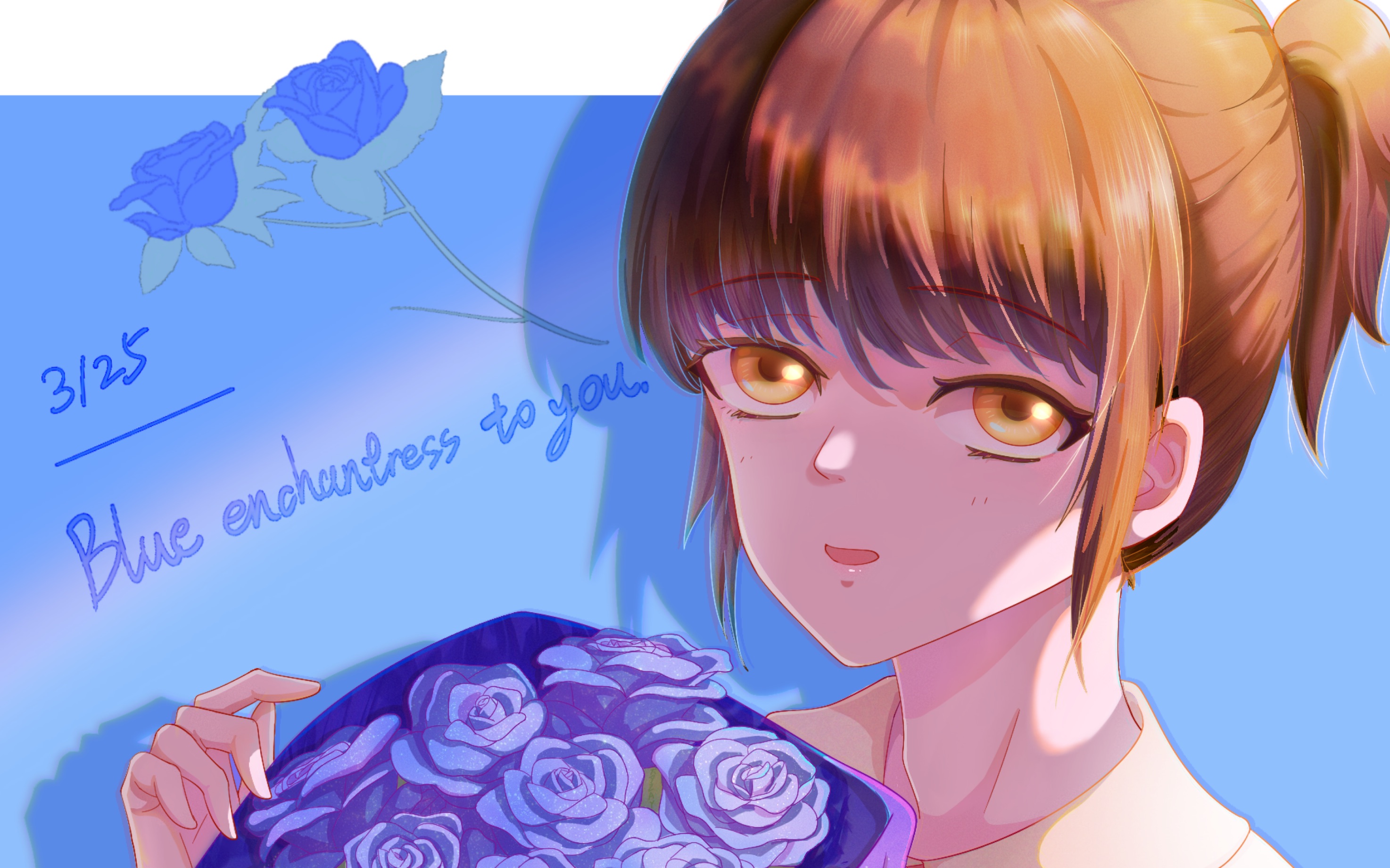 【procreate/第二十五夜】blue enchantress to you.