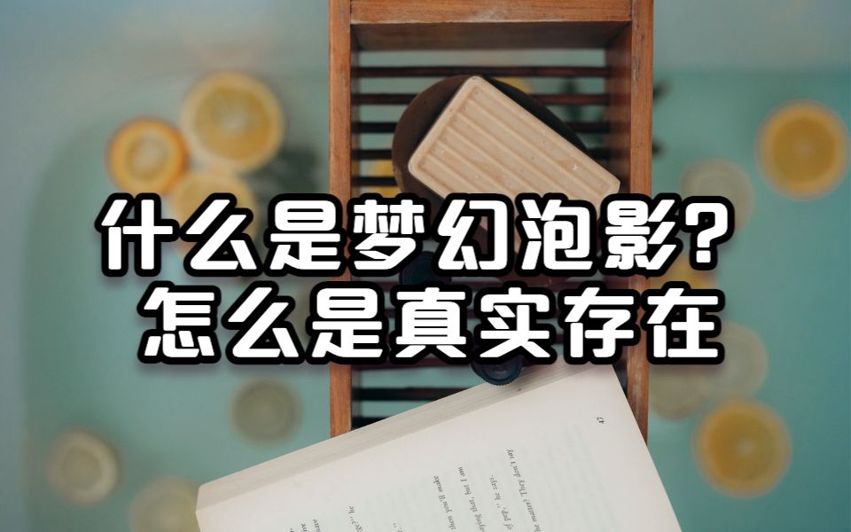 什么是梦幻泡影,怎么才是真实存在?哔哩哔哩bilibili