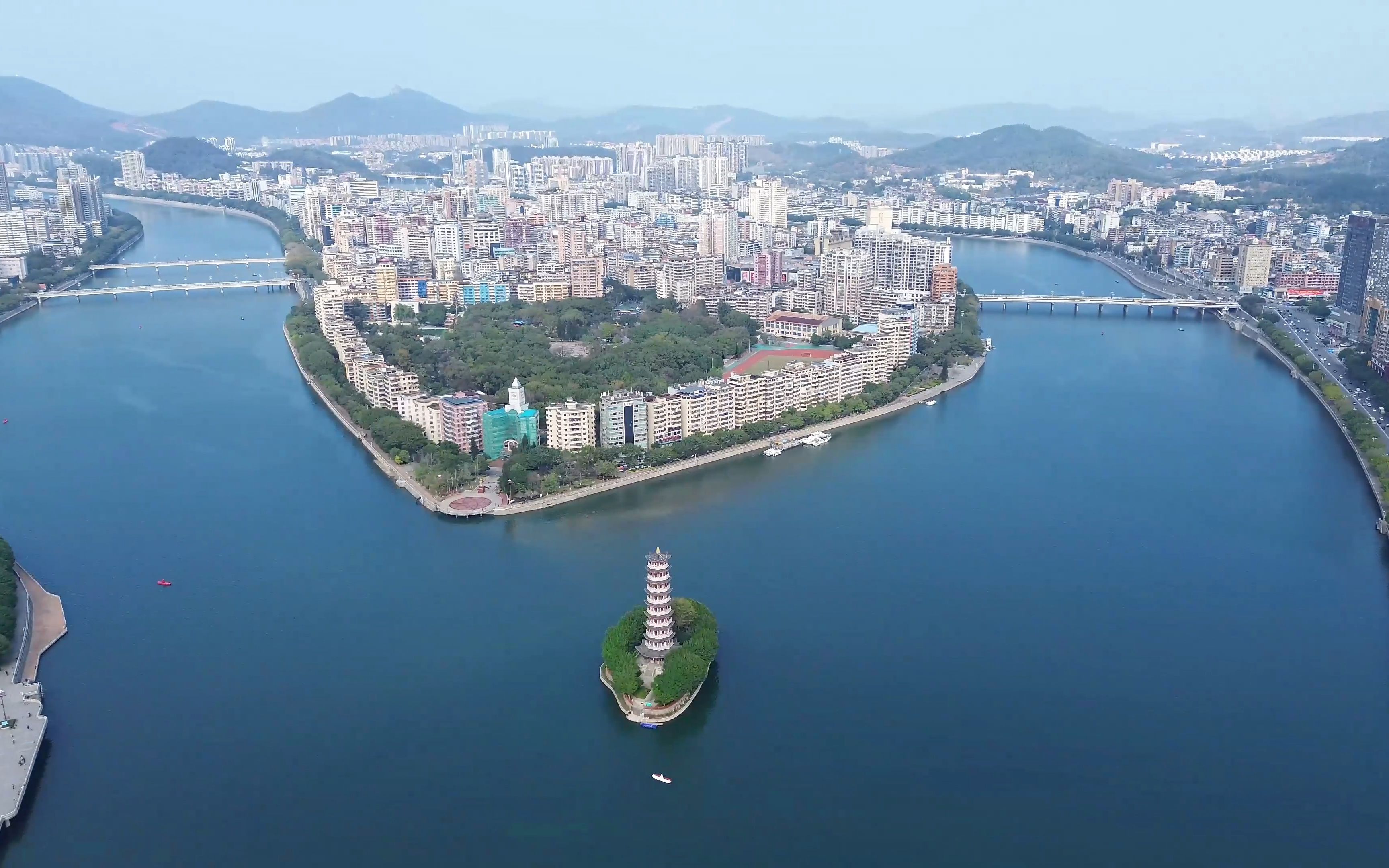 【大疆mini3】航拍视角下的通天塔——历史600年之长的韶关地标