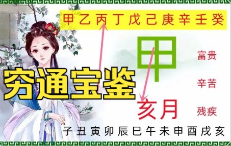 [图]（穷通宝鉴）之亥月，甲木最不喜欢的组合都有哪些？