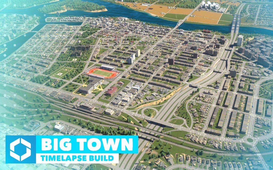 [图]【imperatur】两万人口大城镇  #都市天际线2#  0 To 20k Population BIG TOWN Timelapse Build