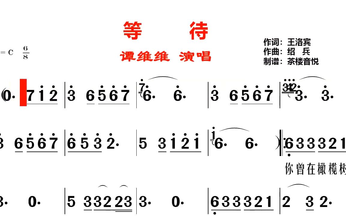 [图]你在橄榄树下《等待》，我在遥远的地方徘徊，王洛宾最后一首情歌