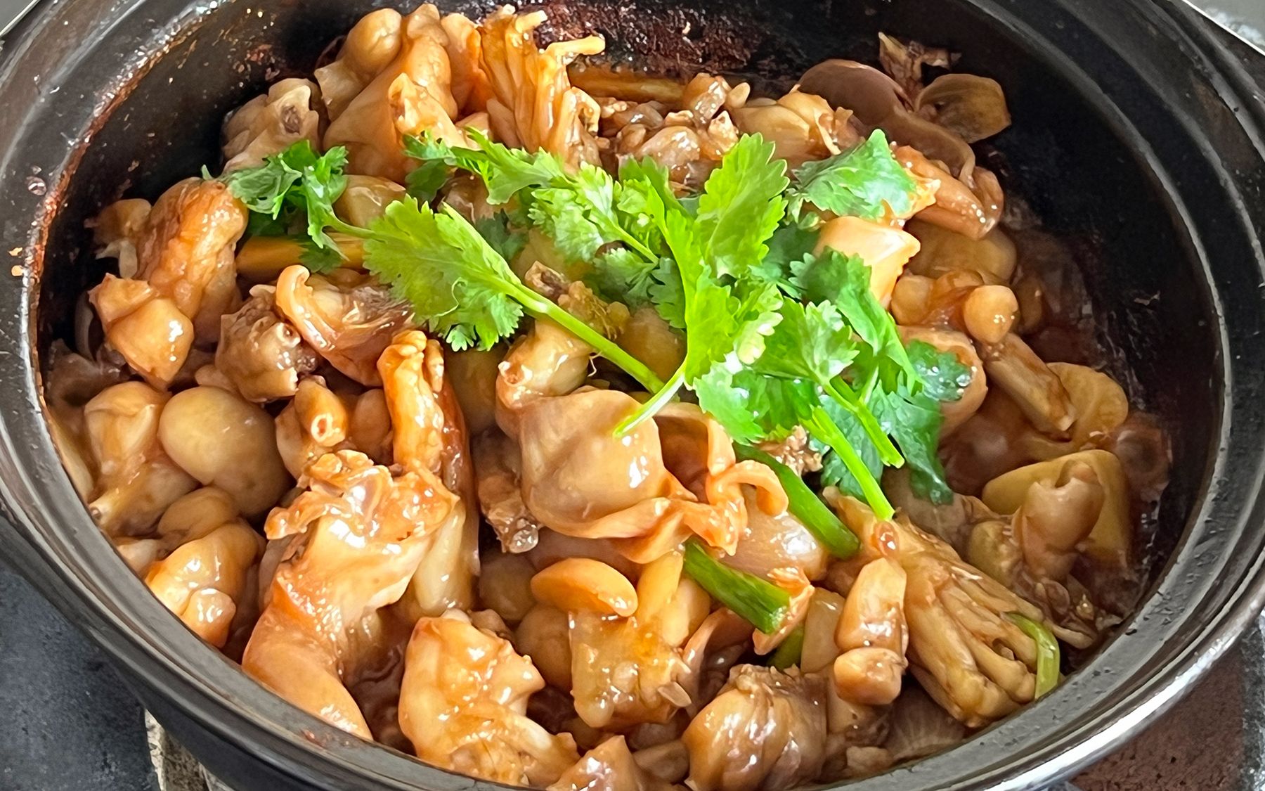 生啫牛蛙家常做法,开盖香气扑鼻,肉质嫩滑鲜香,太好吃了