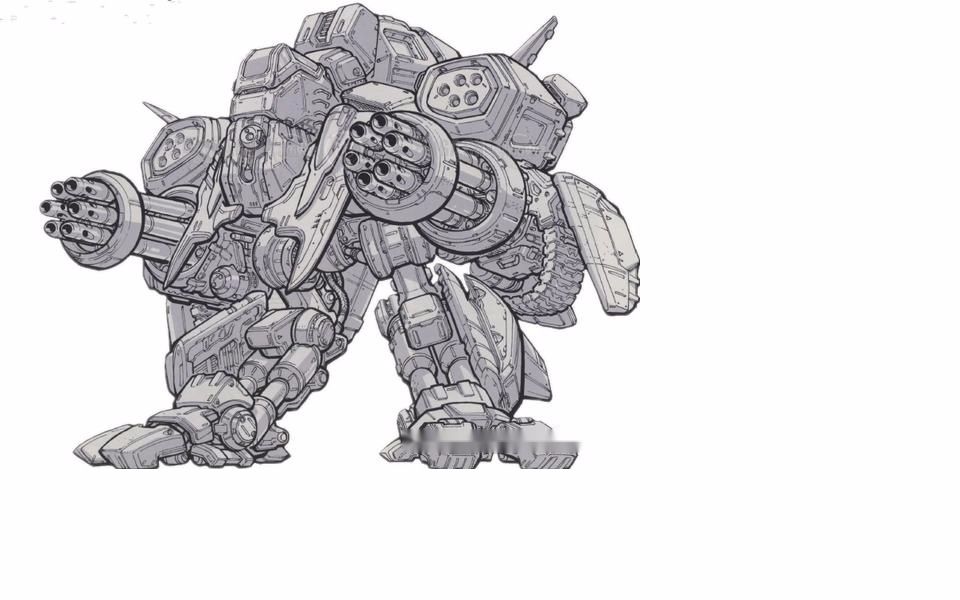 油泥制作的维京机甲!