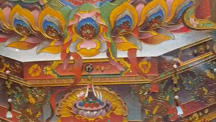 非遗鎏金掐丝释迦牟尼宝石画