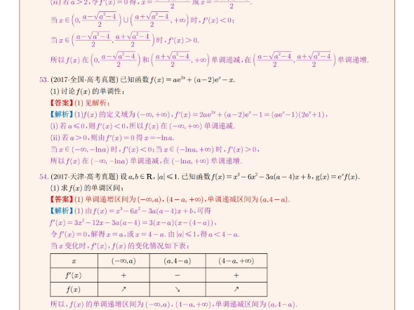 20152024含参讨论单调性,一起看看吧#高考 #数学 #每天学习一点点 #高考数学 #学习哔哩哔哩bilibili