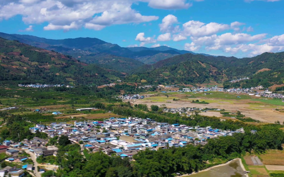 云南临沧市双江县勐库镇航拍片段大疆御2pro