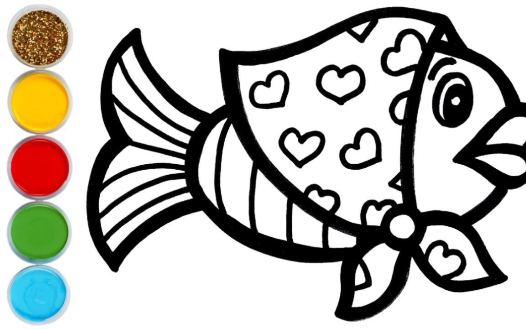 鱼类动物简笔画图片