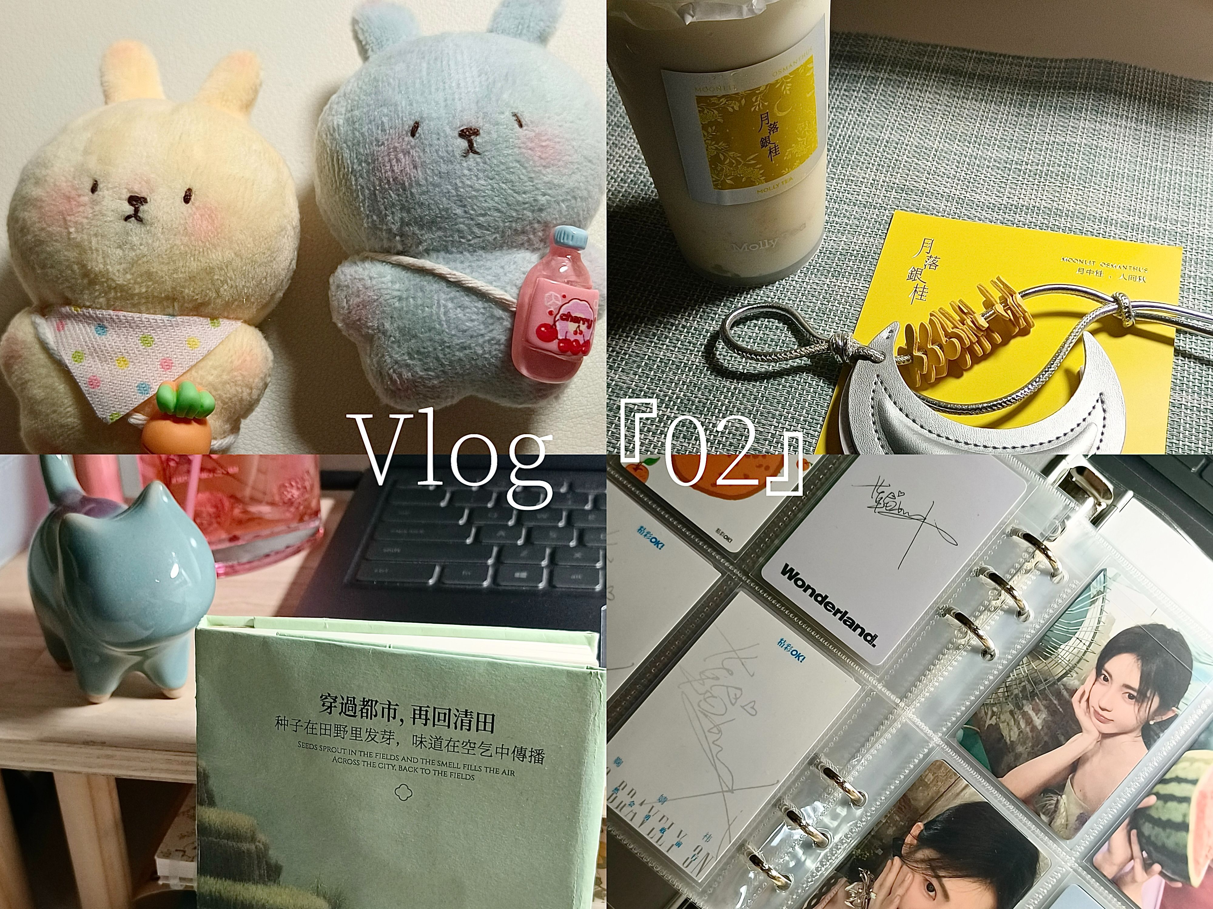 VLOG『02』淡淡书桌日常/杂志拆箱/奶茶周边/书衣制作/兔子玩偶哔哩哔哩bilibili