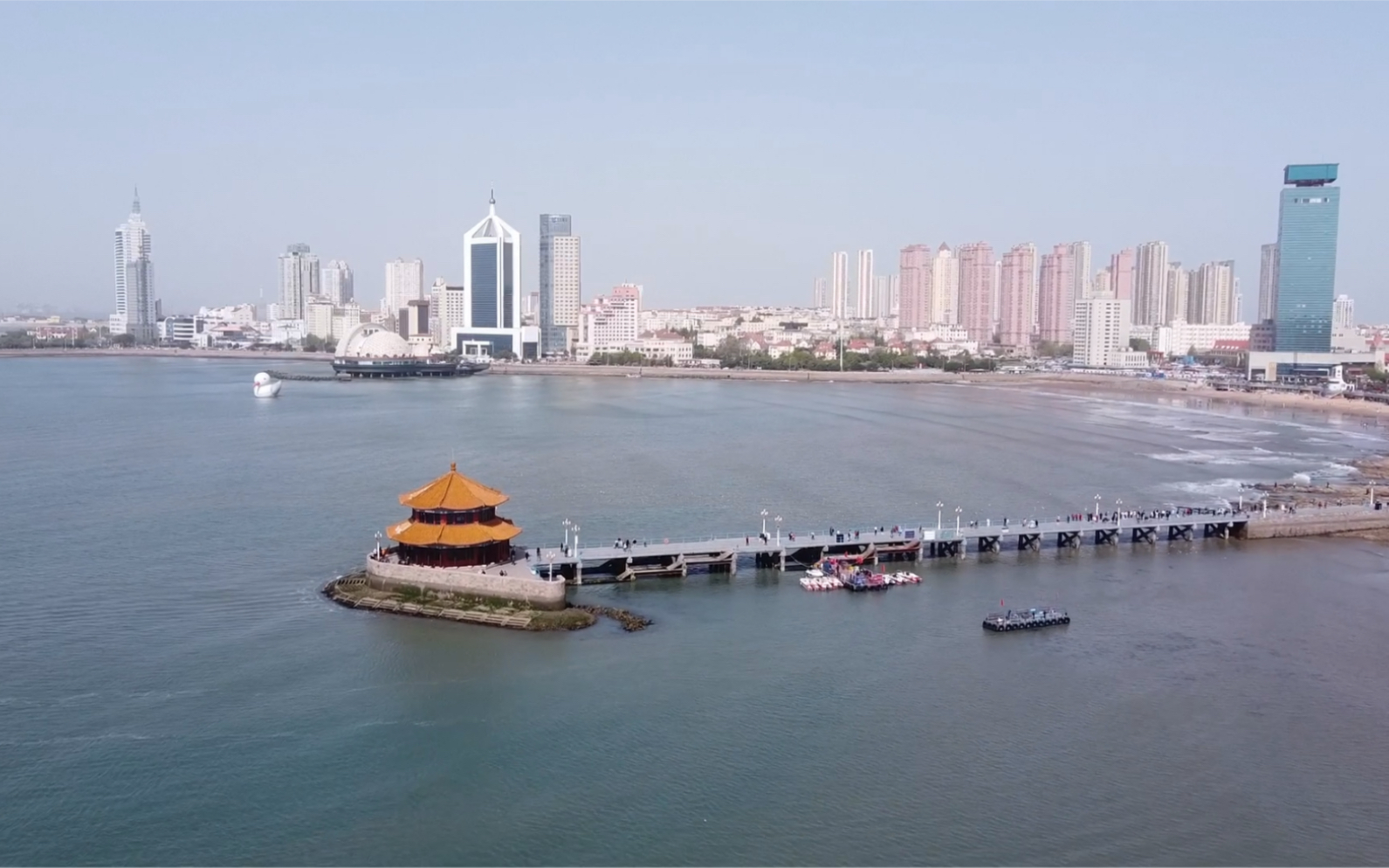 山东省青岛市栈桥航拍——旅行记20