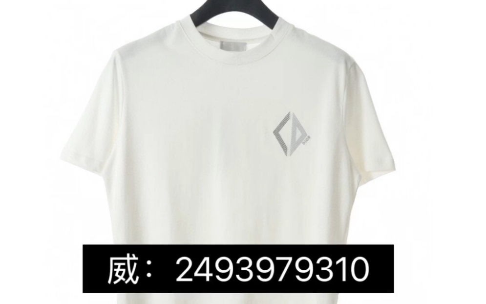 dior/迪奥菱形刺绣短袖t恤