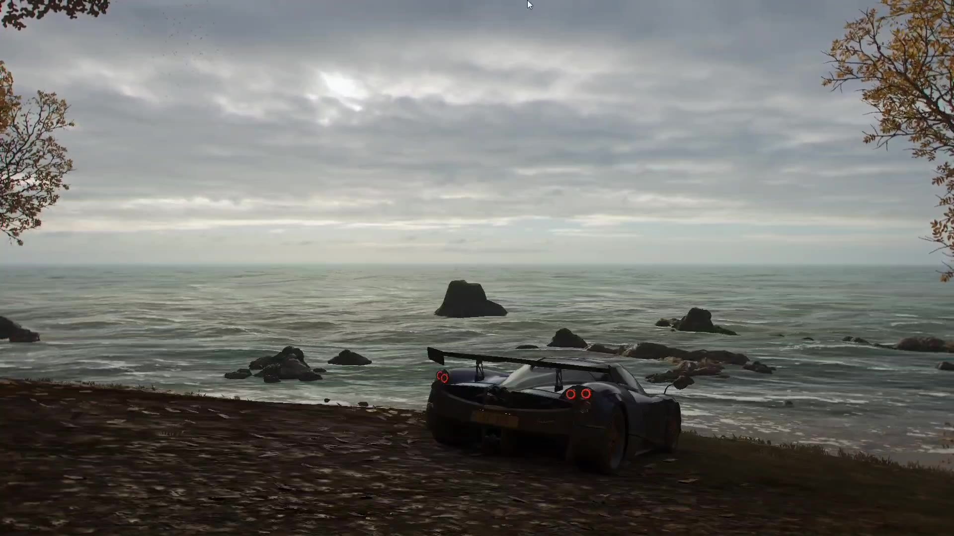 《地平线4》阴天海边