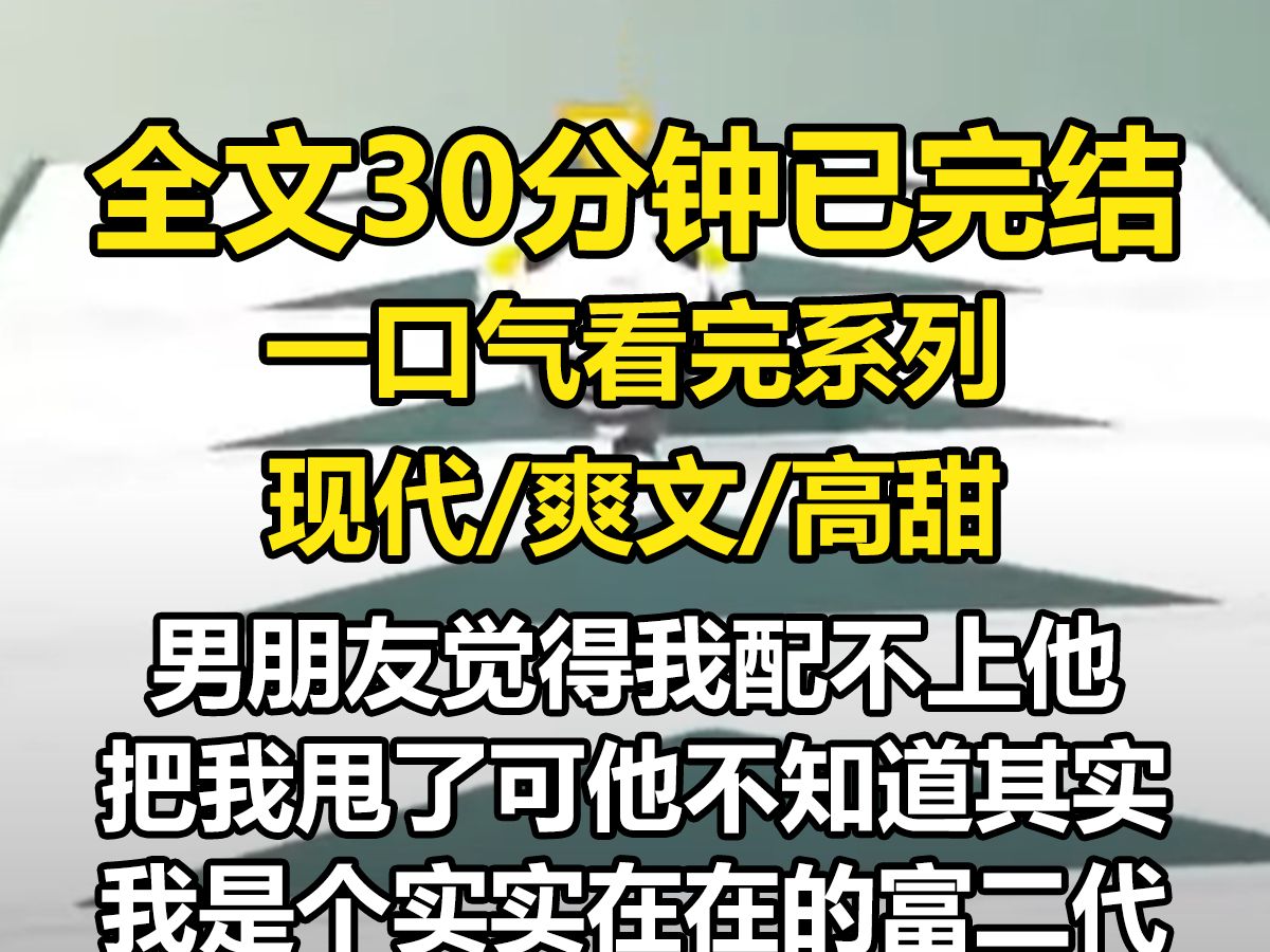 【全文已完结】ⷧ”𗦜‹友觉得我配不上他,把我甩了,可他不知道,其实我是个实实在在的富二代.而他所认为的白富美女朋友却天天蹲点在二手网站上买我...