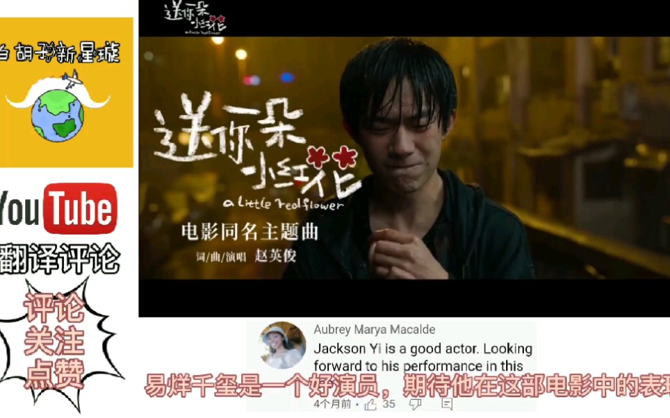 外国网友听赵英俊送你一朵小红花翻译评论杰作一定要看