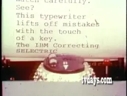 下载视频: 1976年&IBM打字机广告