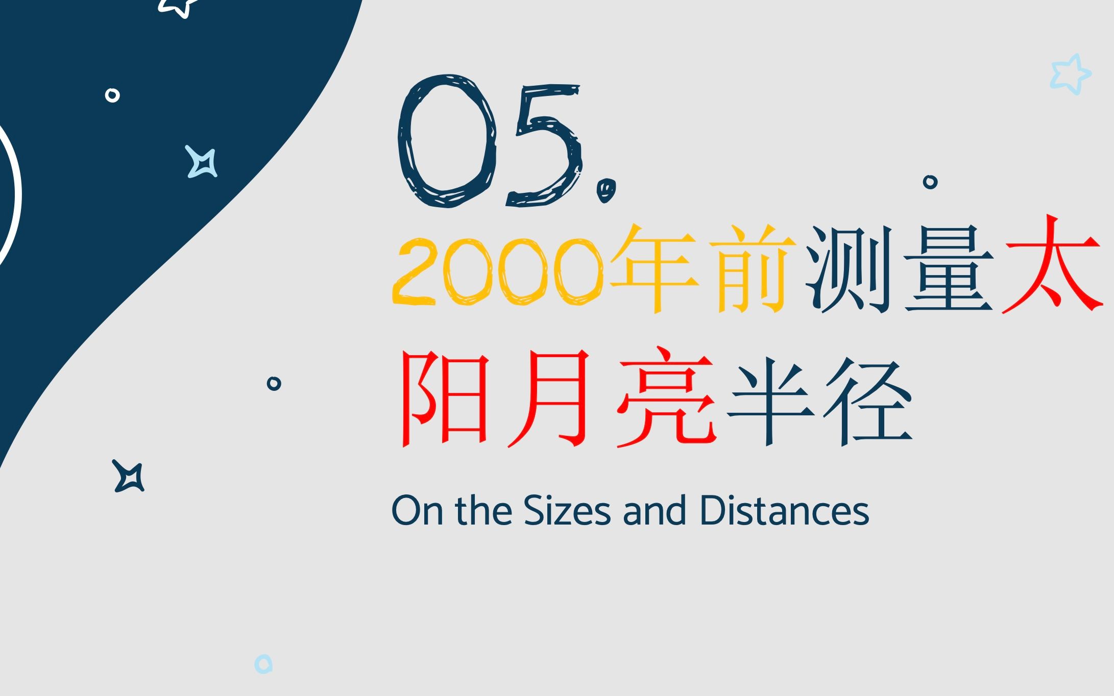 [图]【天文学发展简史】2000年前古人如何测量太阳月亮半径？