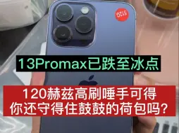 Download Video: 13Promax已跌至冰点 120赫兹高刷唾手可得 你还守得住鼓鼓的荷包吗？