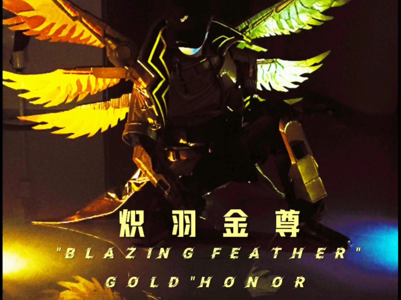 硬纸板自做炽羽金尊.