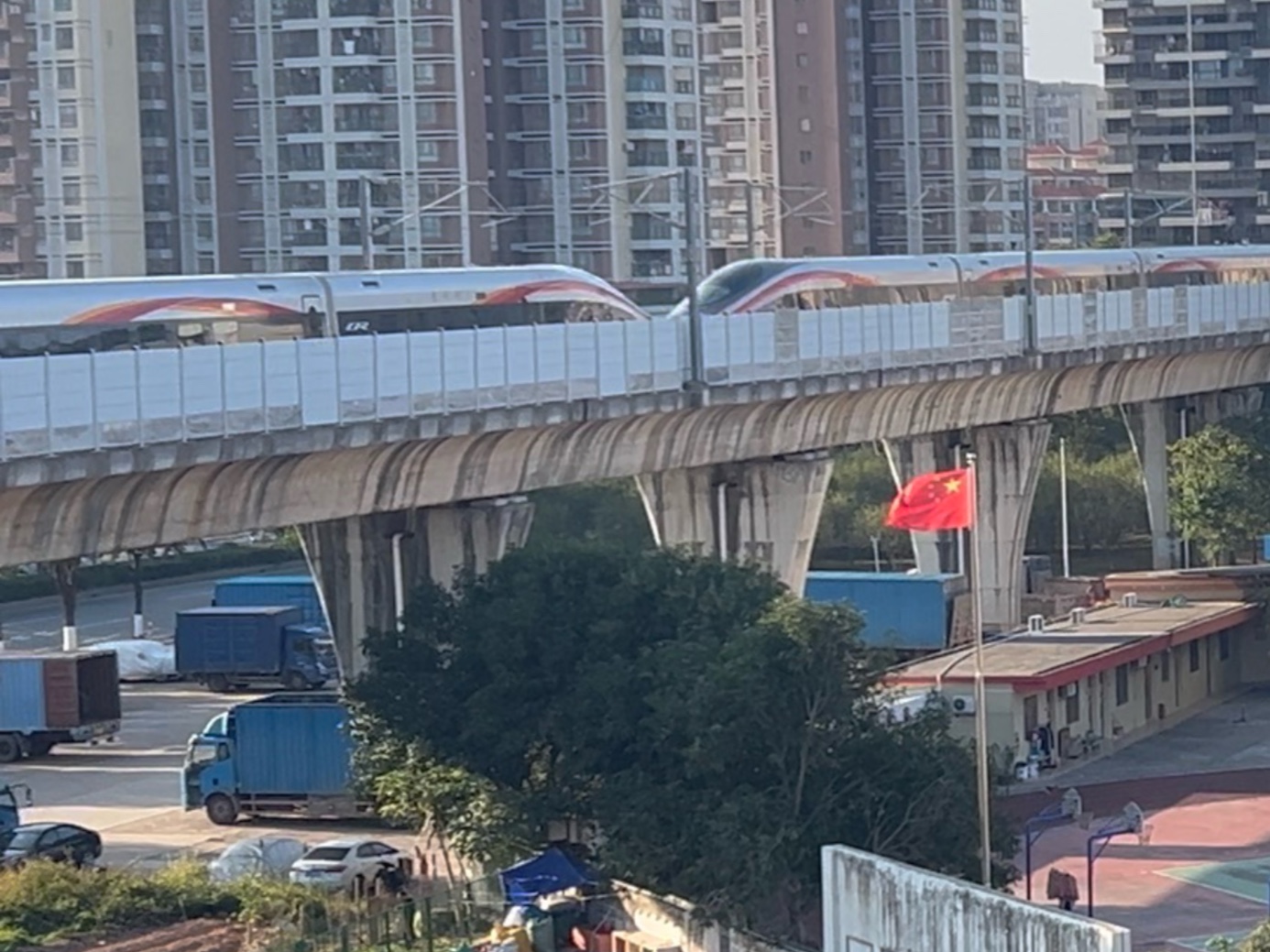 广珠城际南朗站 动车组跨站合集