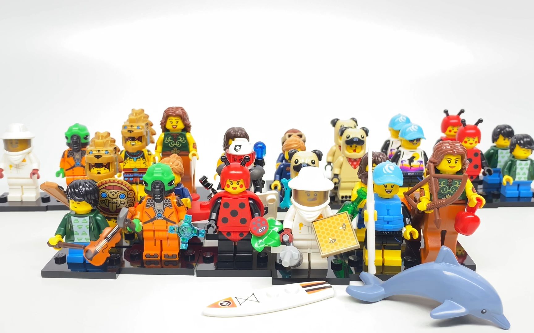 乐高lego 第21季人仔抽抽乐 2021年版开箱评测(第二集)_哔哩哔哩 (゜