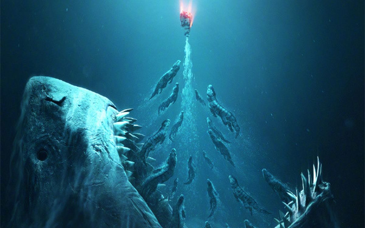 【巨齿鲨2】【4k】斯坦森 吴京,中美合拍,任何怪兽都将绳之于法!