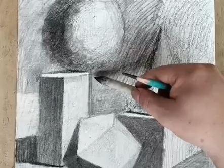 美木中高考题素描几何体