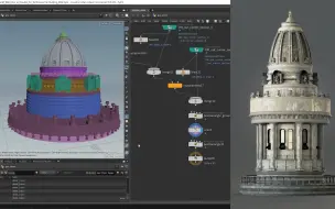 Скачать видео: 上车！Houdini19.5 零基础程序化建模全流程简介（全网最准机翻）_无加密