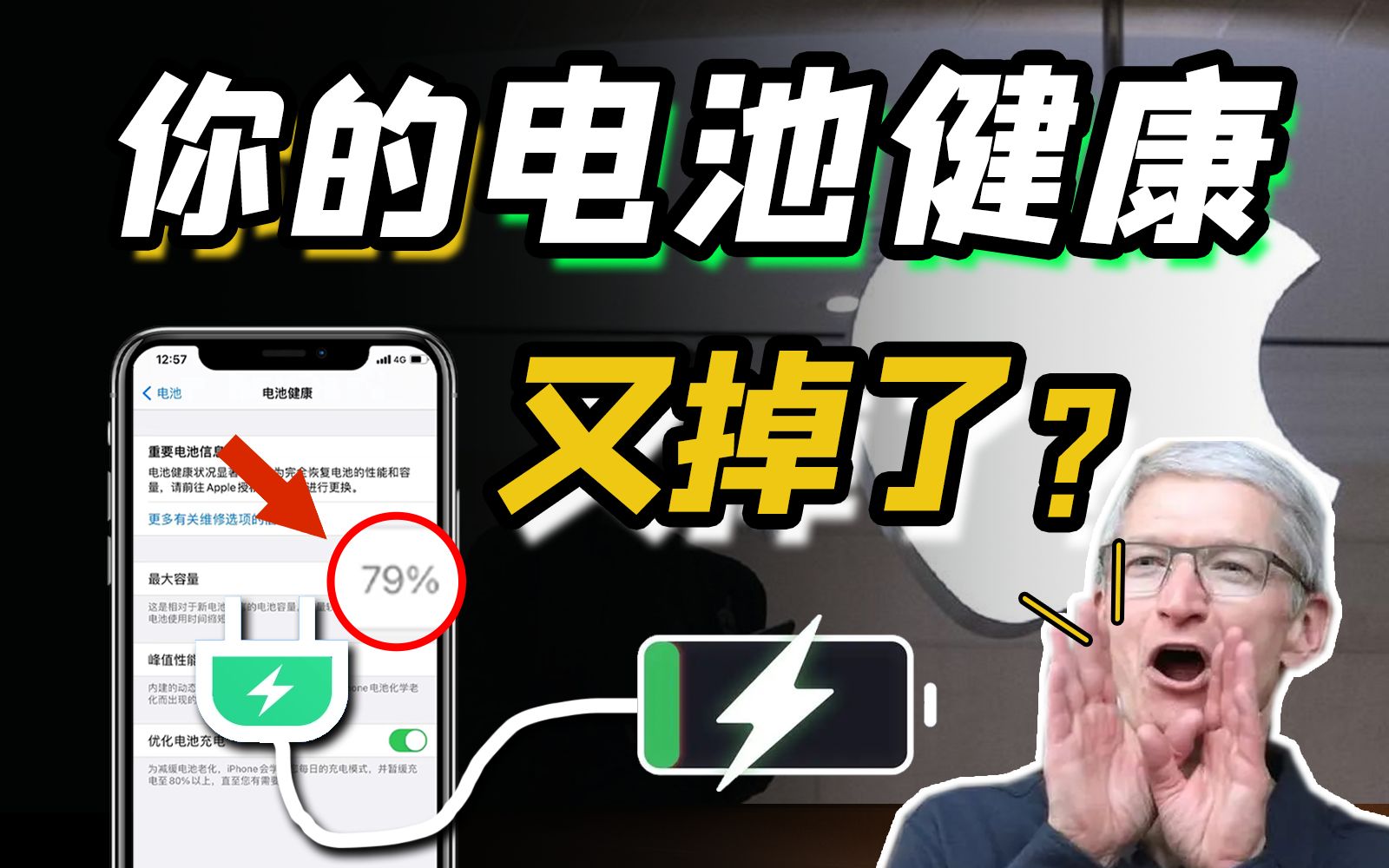 【iPhone的电池生意经】为什么你的电池健康一年多就能掉到80%?苹果到底算软件公司or硬件公司?哔哩哔哩bilibili