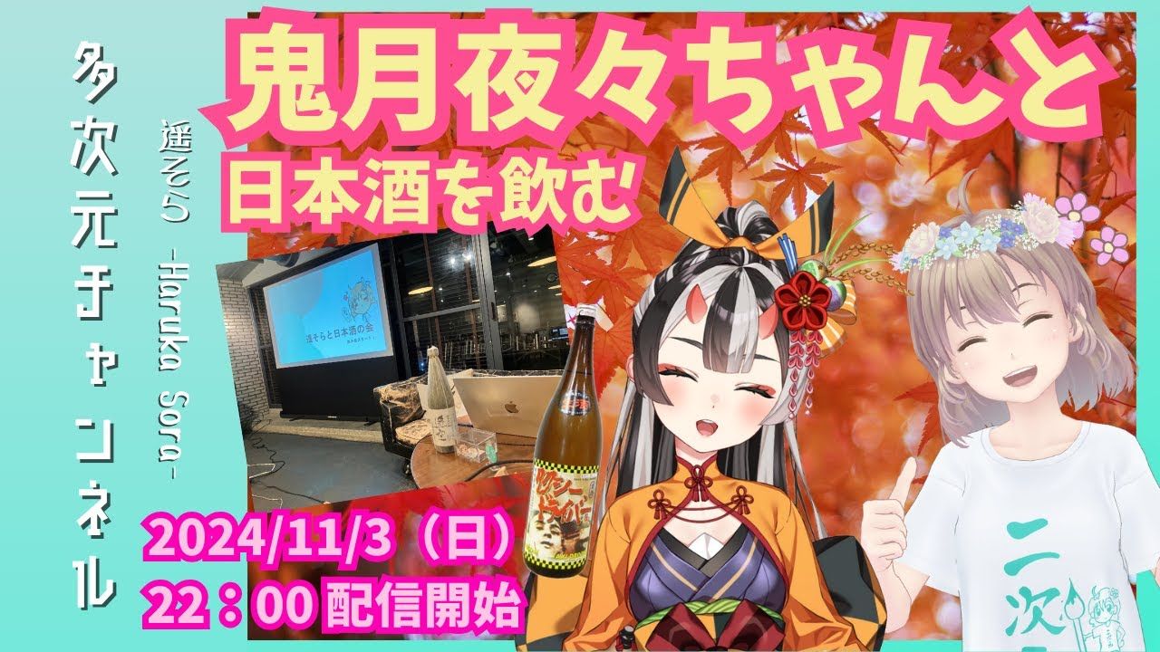 【遥そら】2024年11月3日【雑谈配信】鬼月夜々ちゃんに日本酒を绍介してもらいながら、コンビニおつまみをつまむ.单机游戏热门视频