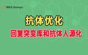 Download Video: 抗体优化-回复突变库和抗体人源化