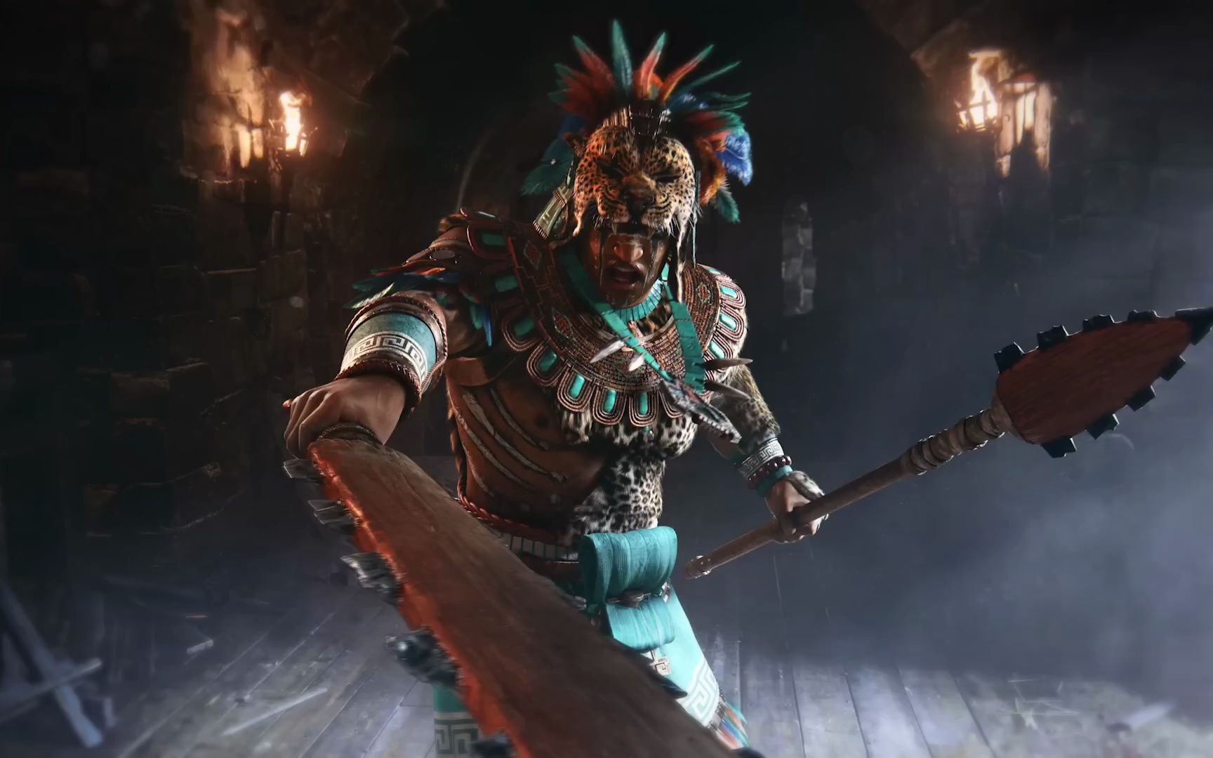 阿兹特克文明战士-荣耀战魂新英雄豹武士实机演示宣传片(20230727)